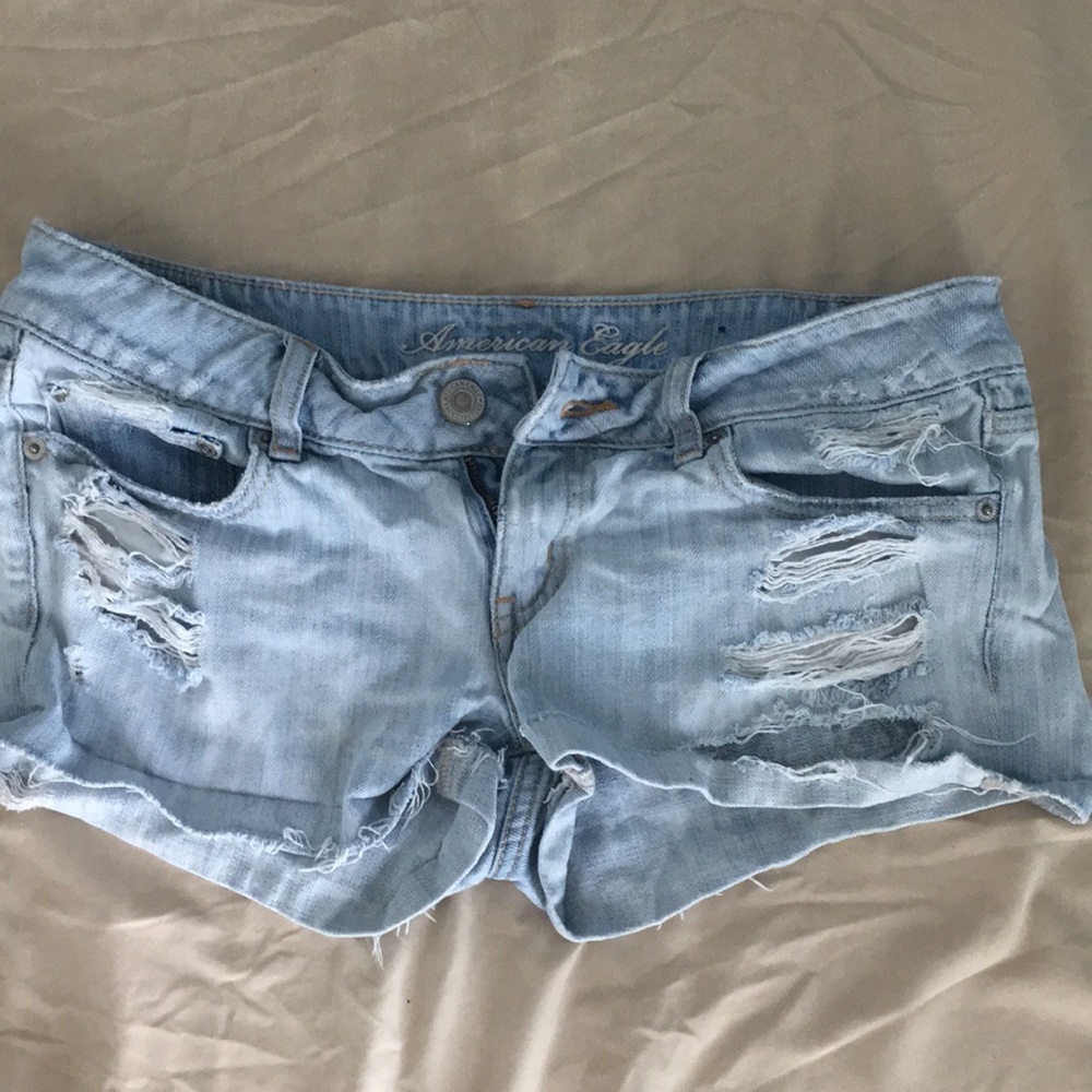 American Eagle distressed shorts